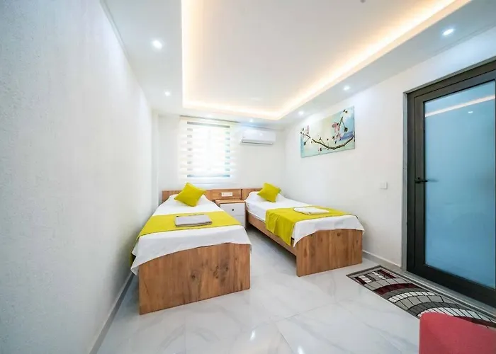 别墅 Kalkan Deniz Manzarali Havuzlu Bahceli 卡斯